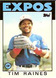 1986 Topps Tiffany #280 Tim Raines