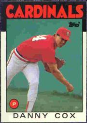 1986 Topps Tiffany #294 Danny Cox