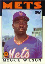 1986 Topps Tiffany #315 Mookie Wilson