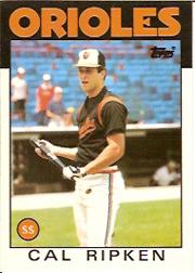 1986 Topps Tiffany #340 Cal Ripken