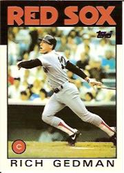 1986 Topps Tiffany #375 Rich Gedman