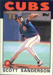 1986 Topps Tiffany #406 Scott Sanderson