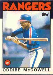 1986 Topps Tiffany #480 Oddibe McDowell