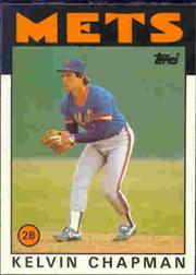 1986 Topps Tiffany #492 Kelvin Chapman