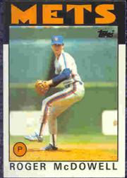 1986 Topps Tiffany #547 Roger McDowell