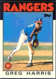 1986 Topps Tiffany #586 Greg Harris