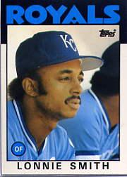 1986 Topps Tiffany #617 Lonnie Smith