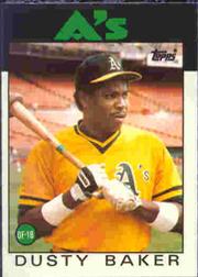 1986 Topps Tiffany #645 Dusty Baker