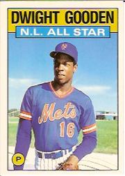1986 Topps Tiffany #709 Dwight Gooden AS