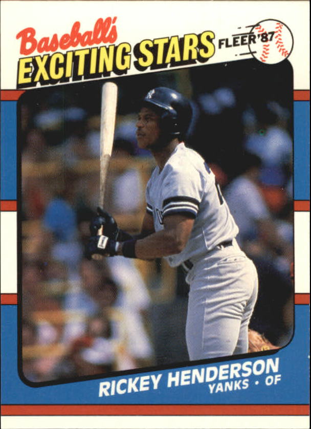 1987 Fleer Exciting Stars #24 Rickey Henderson