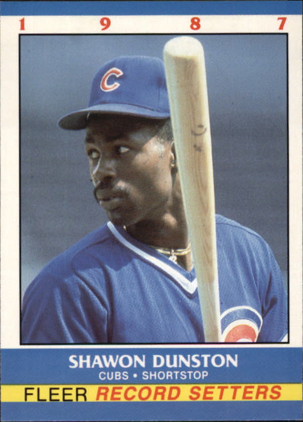 1987 Fleer Record Setters #6 Shawon Dunston