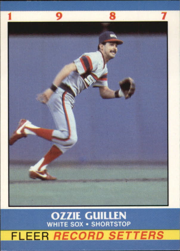 1987 Fleer Record Setters #13 Ozzie Guillen