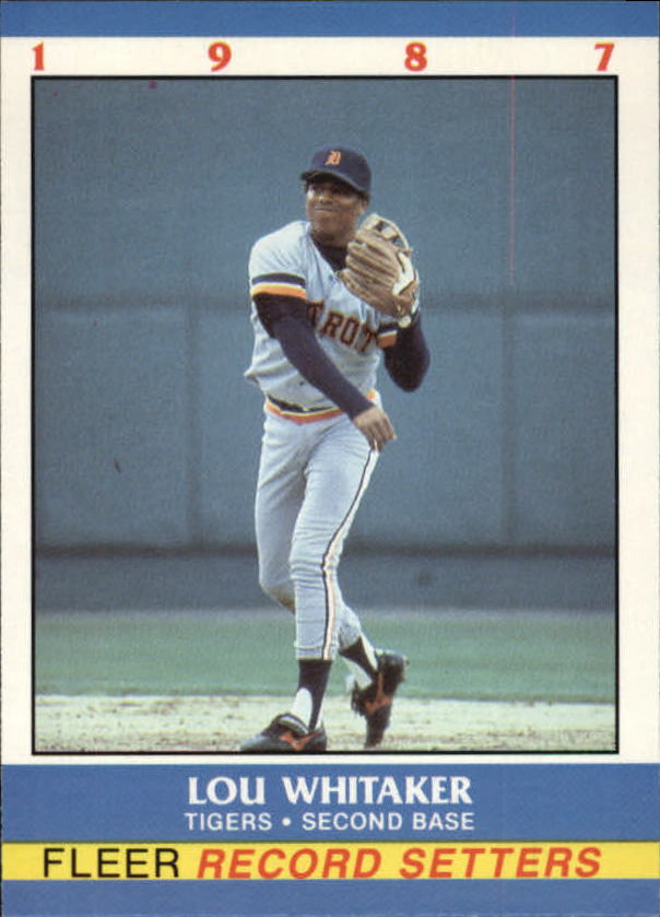 1987 Fleer Record Setters #41 Lou Whitaker