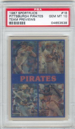 1987 Sportflics Team Preview #18 Pittsburgh Pirates/John Smiley/Sid Bream/Mike D