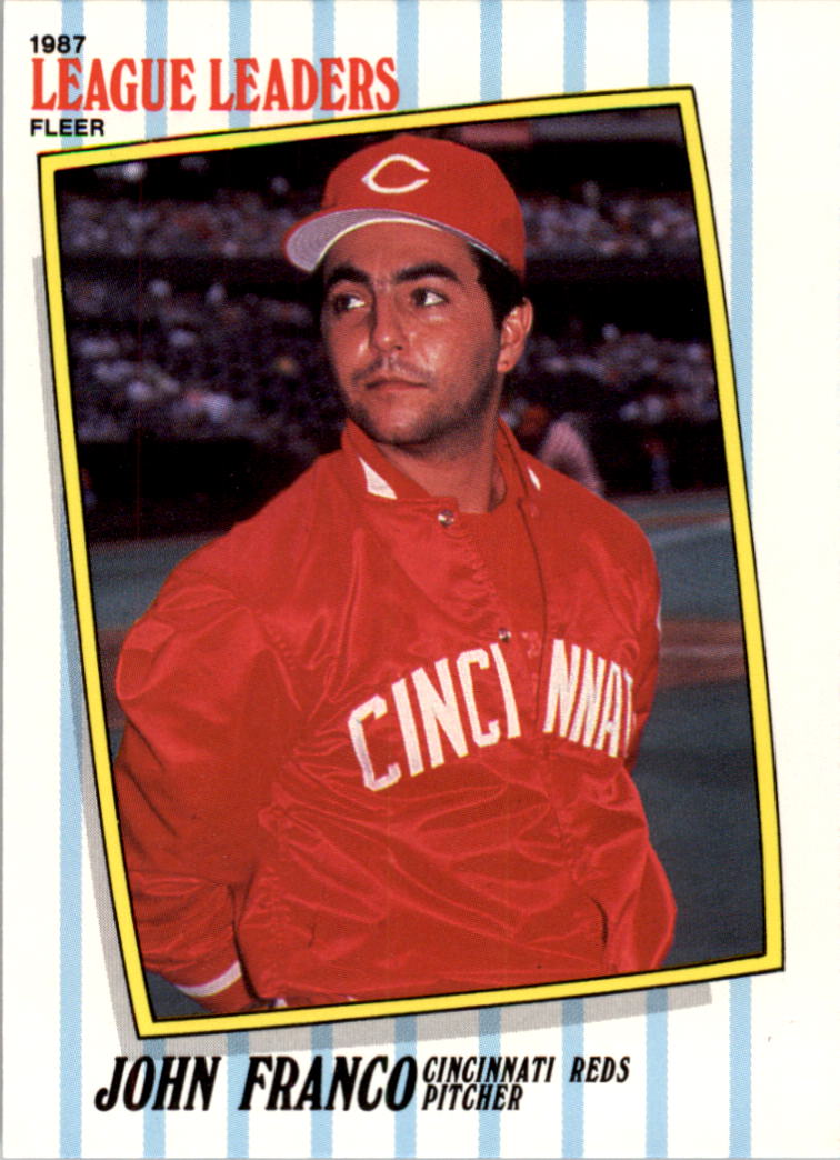 1987 Fleer League Leaders #18 John Franco