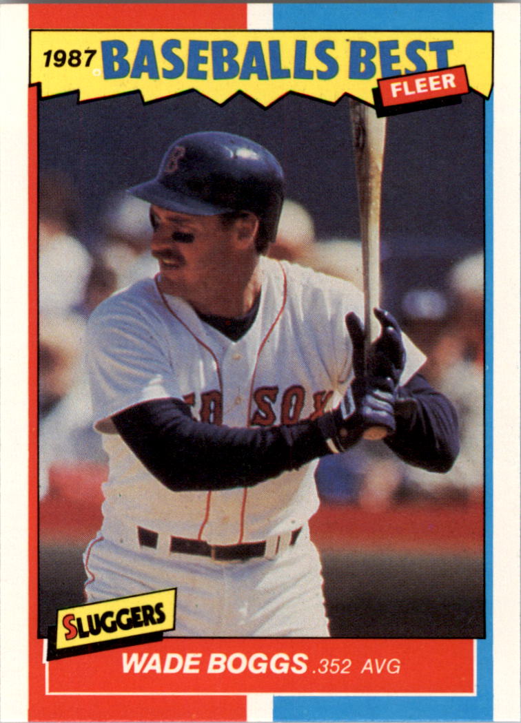 1987 Fleer Sluggers/Pitchers #4 Wade Boggs
