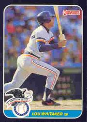 1987 Donruss All-Stars #3 Lou Whitaker