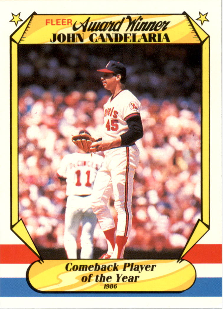 1987 Fleer Award Winners #5 John Candelaria