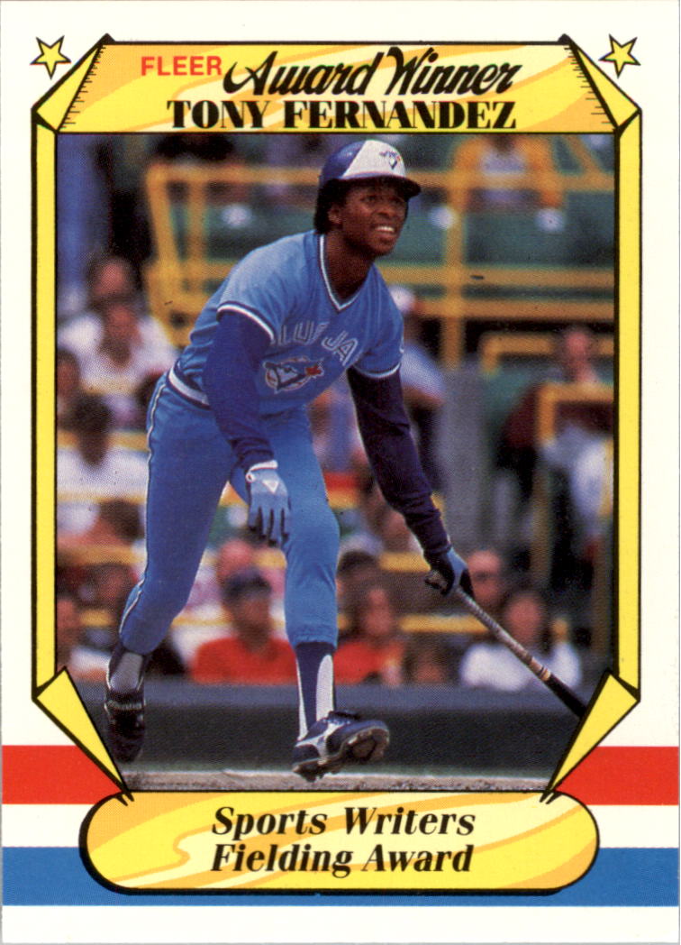 1987 Fleer Award Winners #12 Tony Fernandez