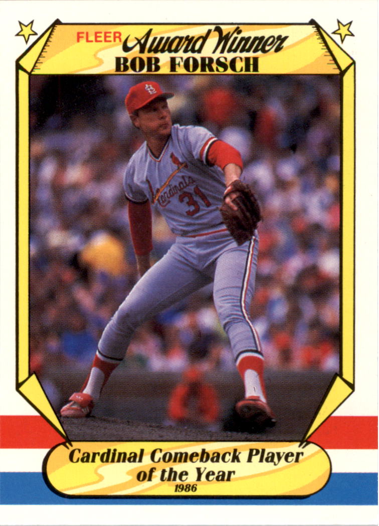 1987 Fleer Award Winners #14 Bob Forsch