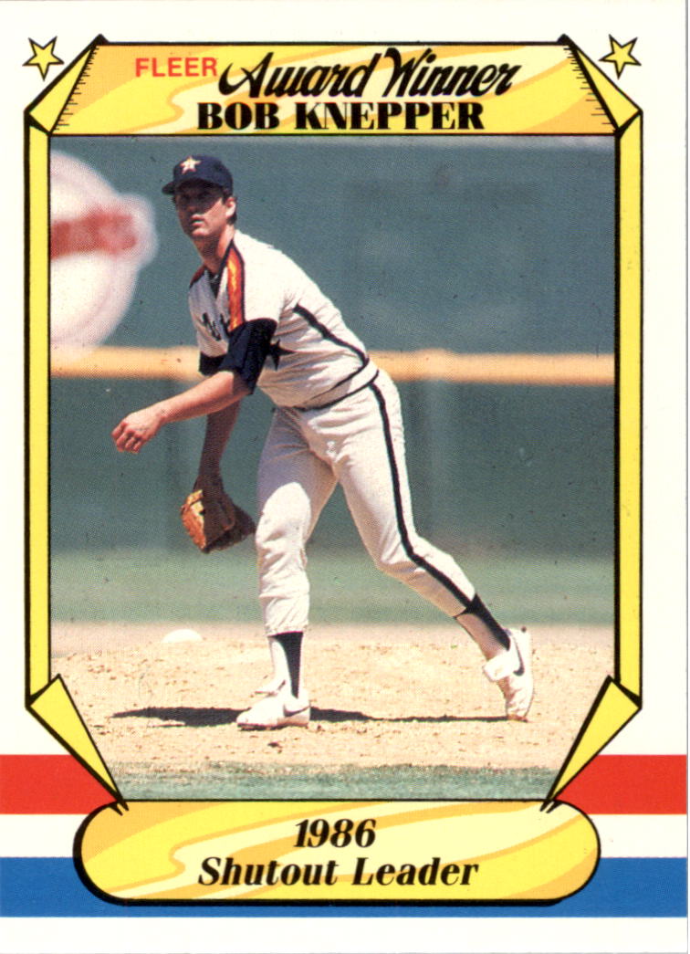 1987 Fleer Award Winners #20 Bob Knepper