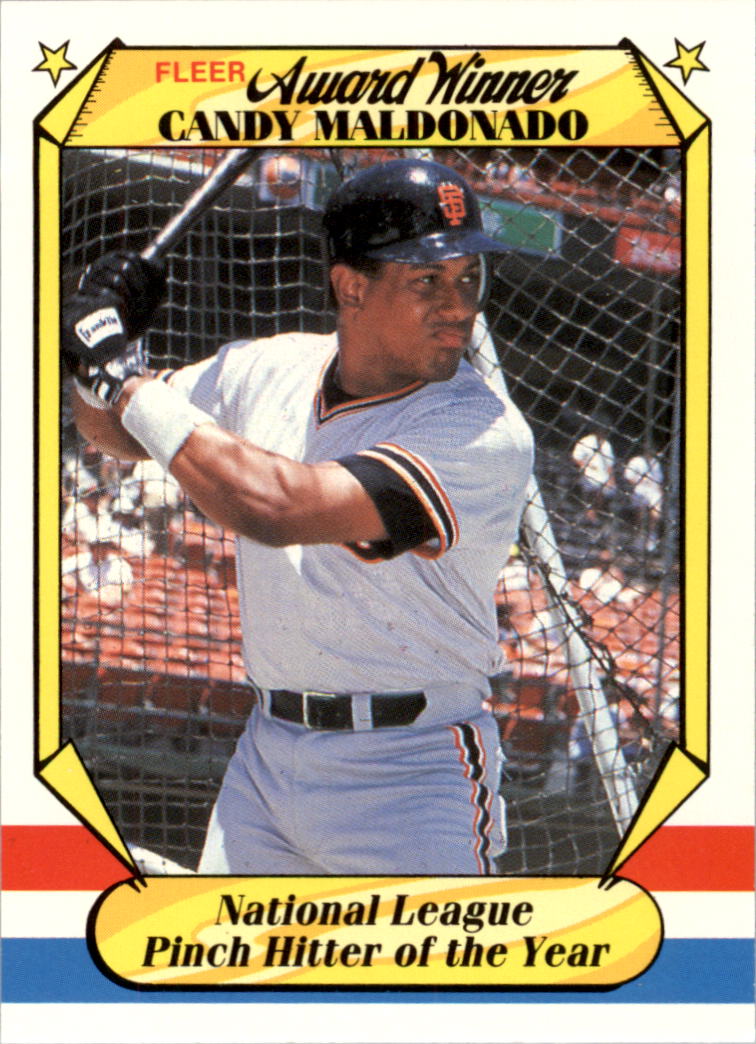 1987 Fleer Award Winners #23 Candy Maldonado