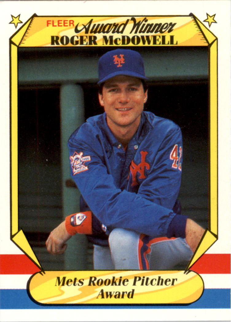 1987 Fleer Award Winners #25 Roger McDowell