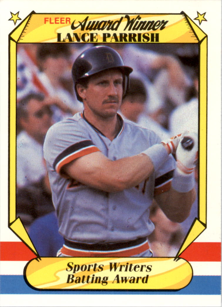 1987 Fleer Award Winners #28 Lance Parrish