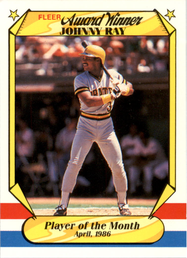 1987 Fleer Award Winners #31 Johnny Ray