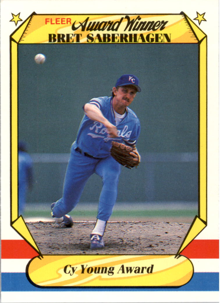 1987 Fleer Award Winners #34 Bret Saberhagen