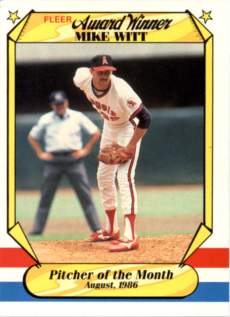 1987 Fleer Award Winners #43 Mike Witt