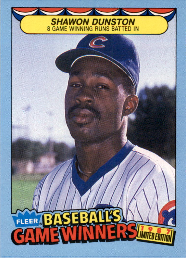 1987 Fleer Game Winners #13 Shawon Dunston