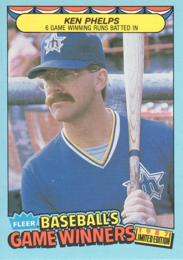 1987 Fleer Game Winners #34 Ken Phelps