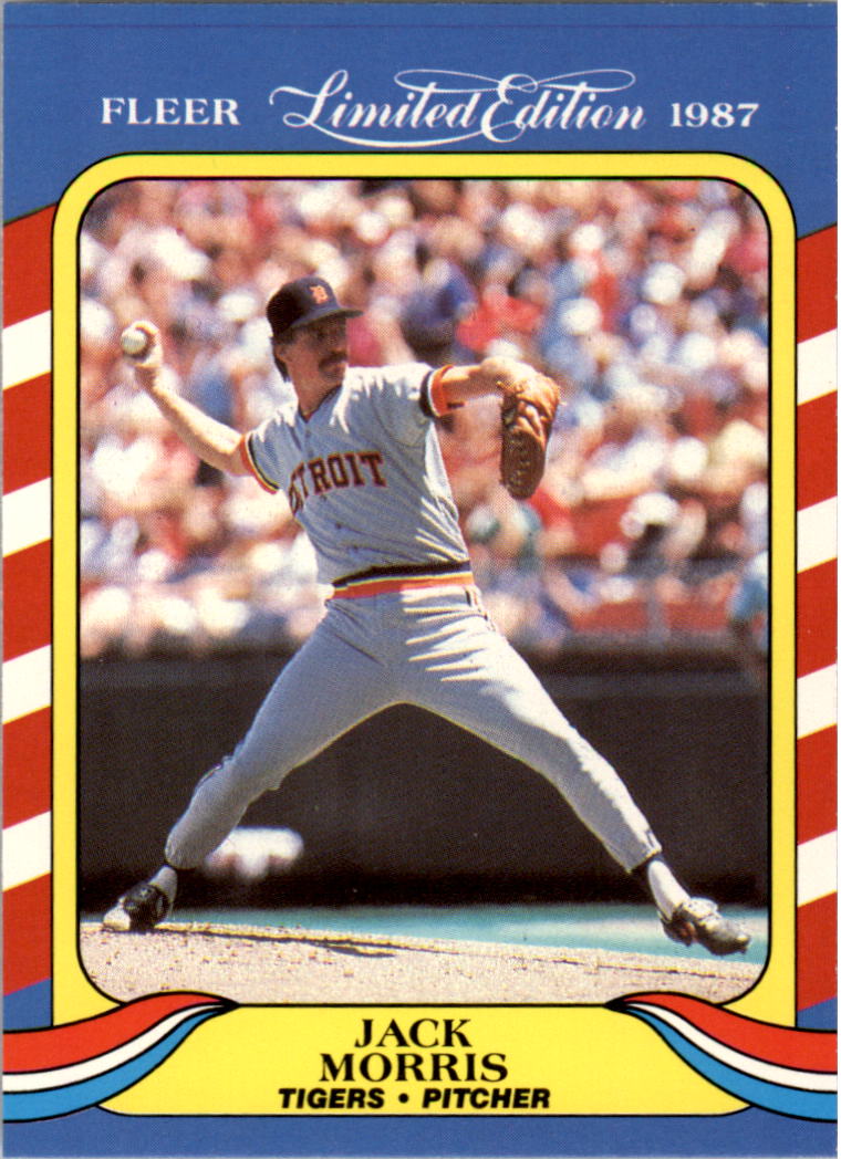 1987 Fleer Limited Edition #28 Jack Morris