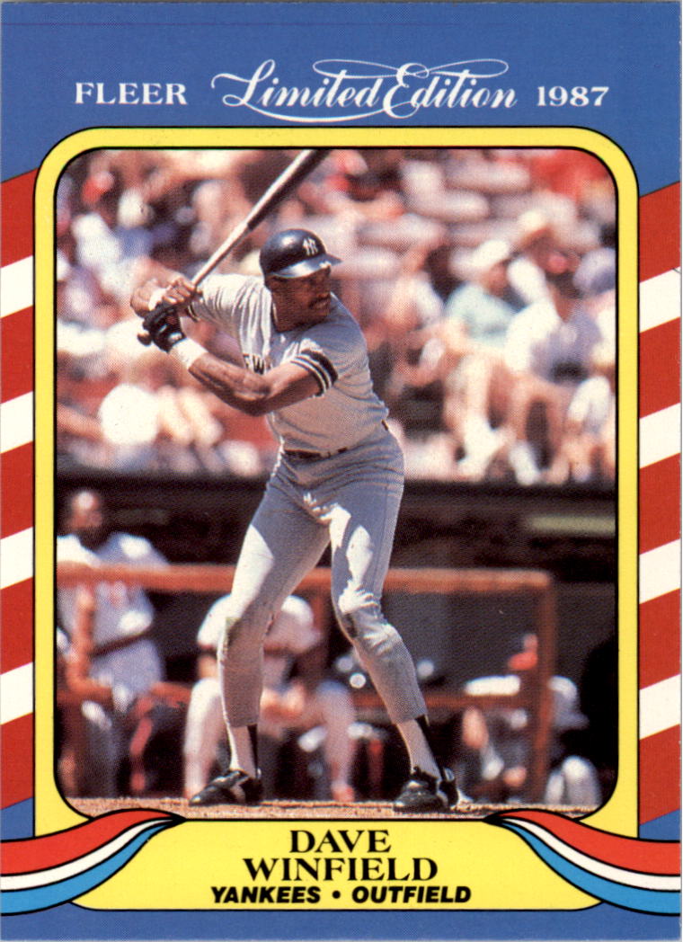 1987 Fleer Limited Edition #42 Dave Winfield