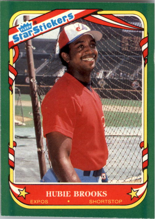 1987 Fleer Star Stickers #16 Hubie Brooks