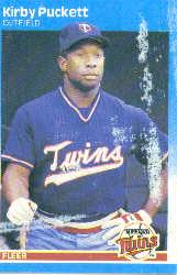 1987 Fleer Wax Box Cards #C11 Kirby Puckett