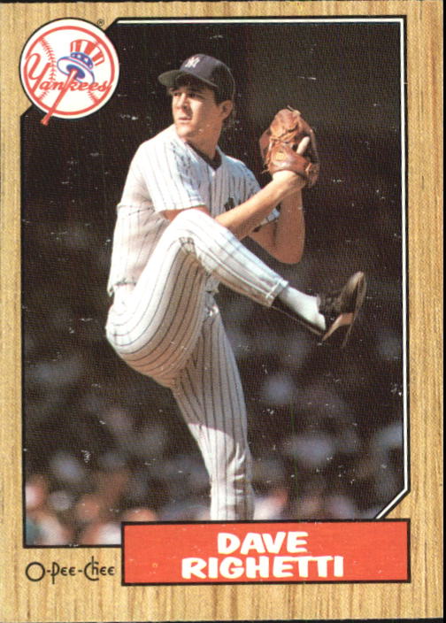 1987 O-Pee-Chee #40 Dave Righetti