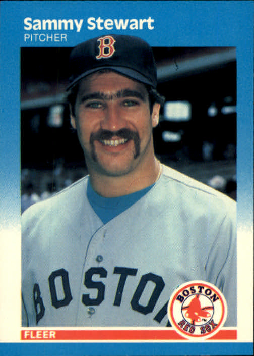 1987 Fleer #48 Sammy Stewart