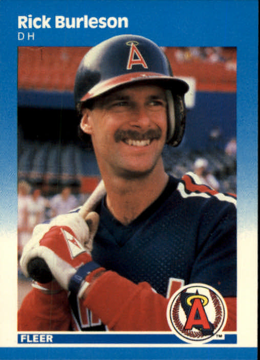 1987 Fleer #74 Rick Burleson