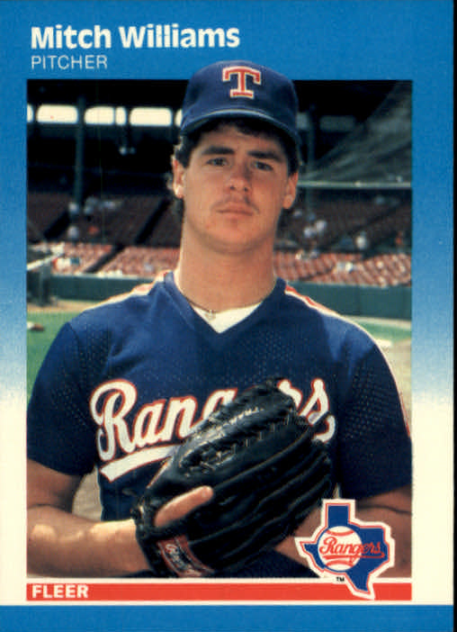 1987 Fleer #142 Mitch Williams RC *