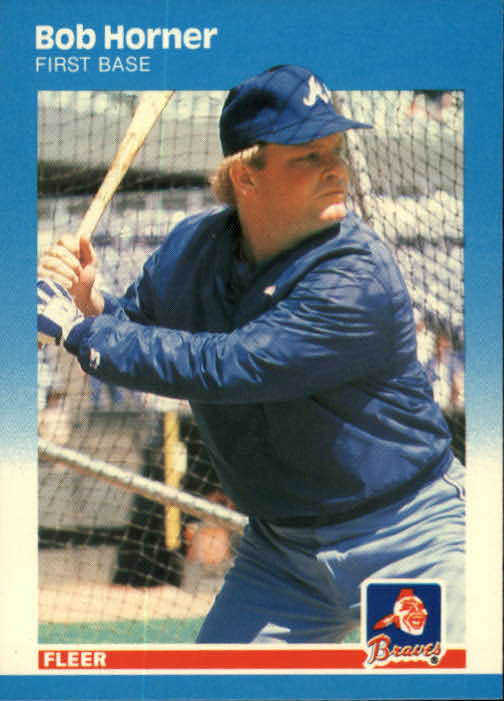 1987 Fleer #518 Bob Horner