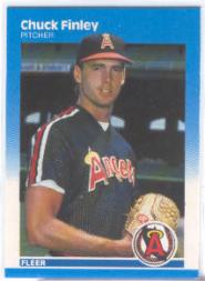 1987 Fleer Glossy #79 Chuck Finley