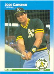 1987 Fleer Glossy #389 Jose Canseco