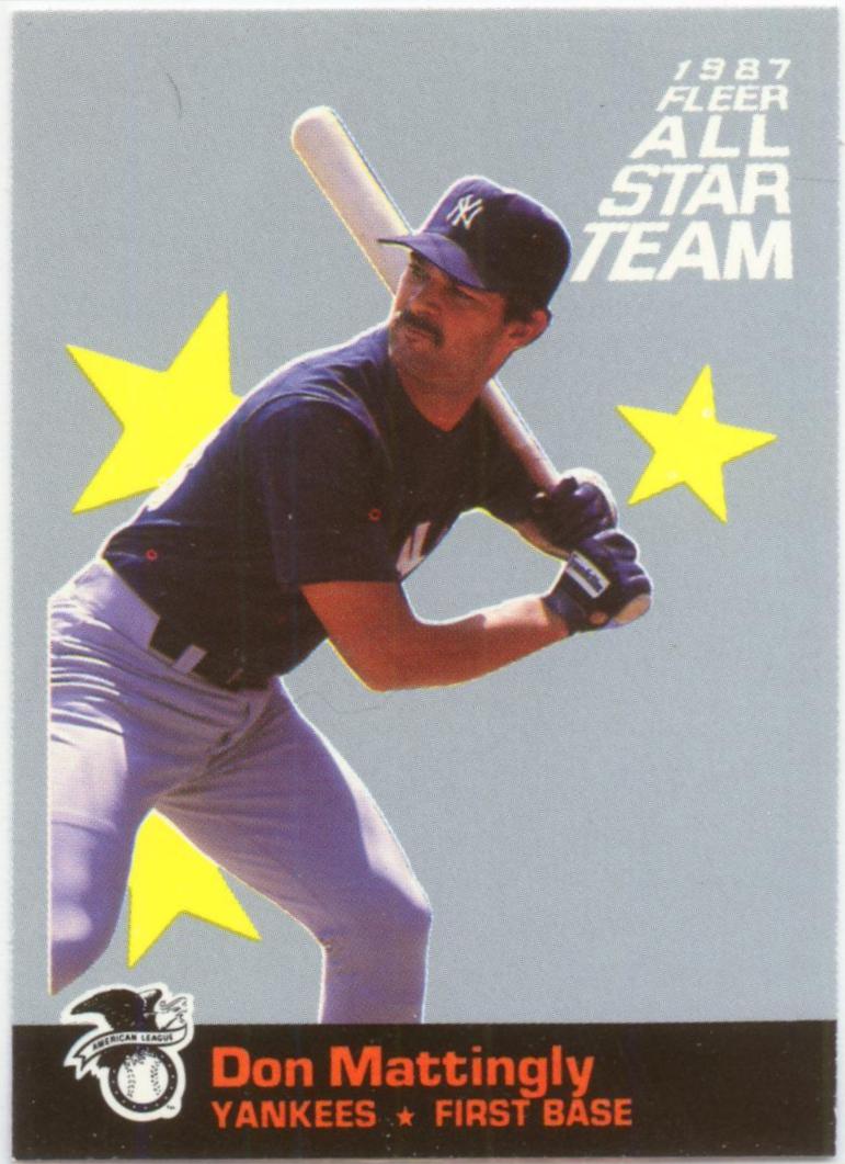 1987 Fleer All-Stars #1 Don Mattingly