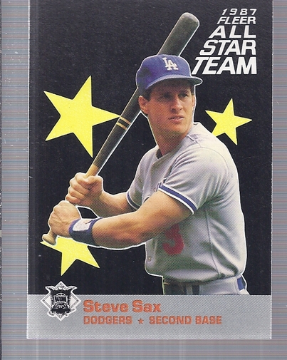 1987 Fleer All-Stars #4 Steve Sax
