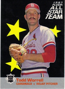 1987 Fleer All-Stars #8 Todd Worrell