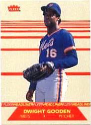 1987 Fleer Headliners #3 Dwight Gooden