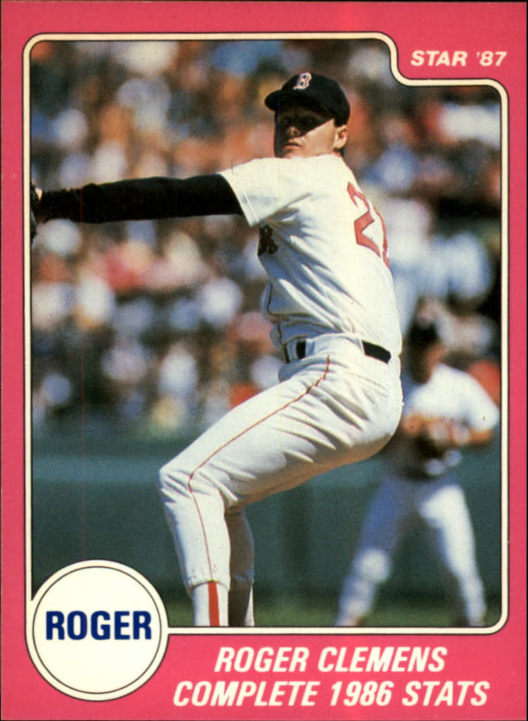 1987 Star Clemens II #1 Roger Clemens/Complete 1986 Stats