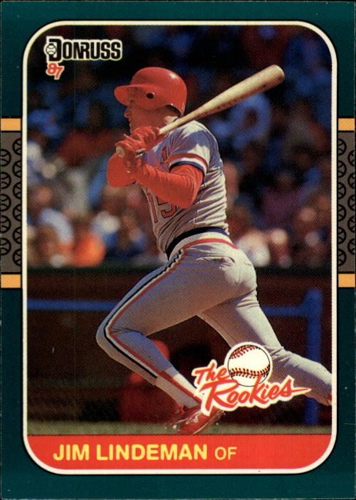 1987 Donruss Rookies #41 Jim Lindeman